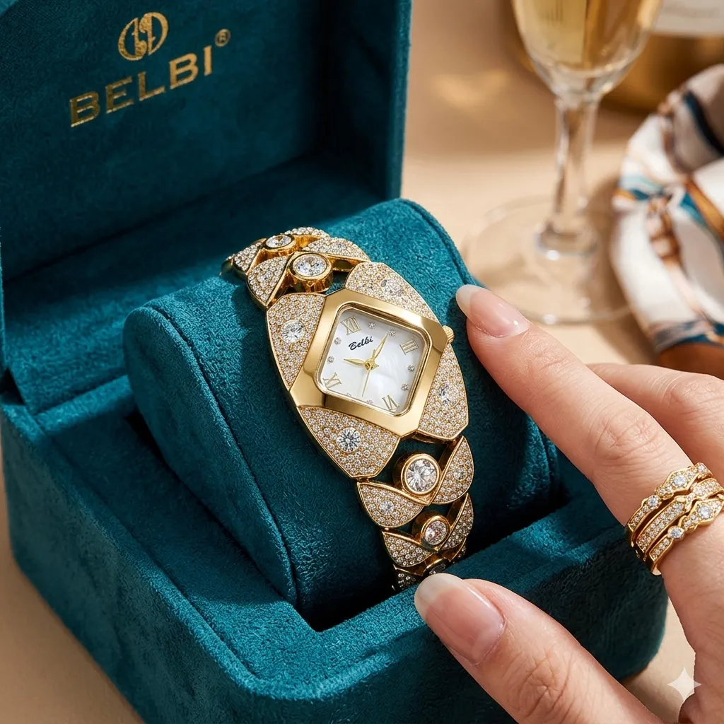 BELBI Diamond Quartz Watch